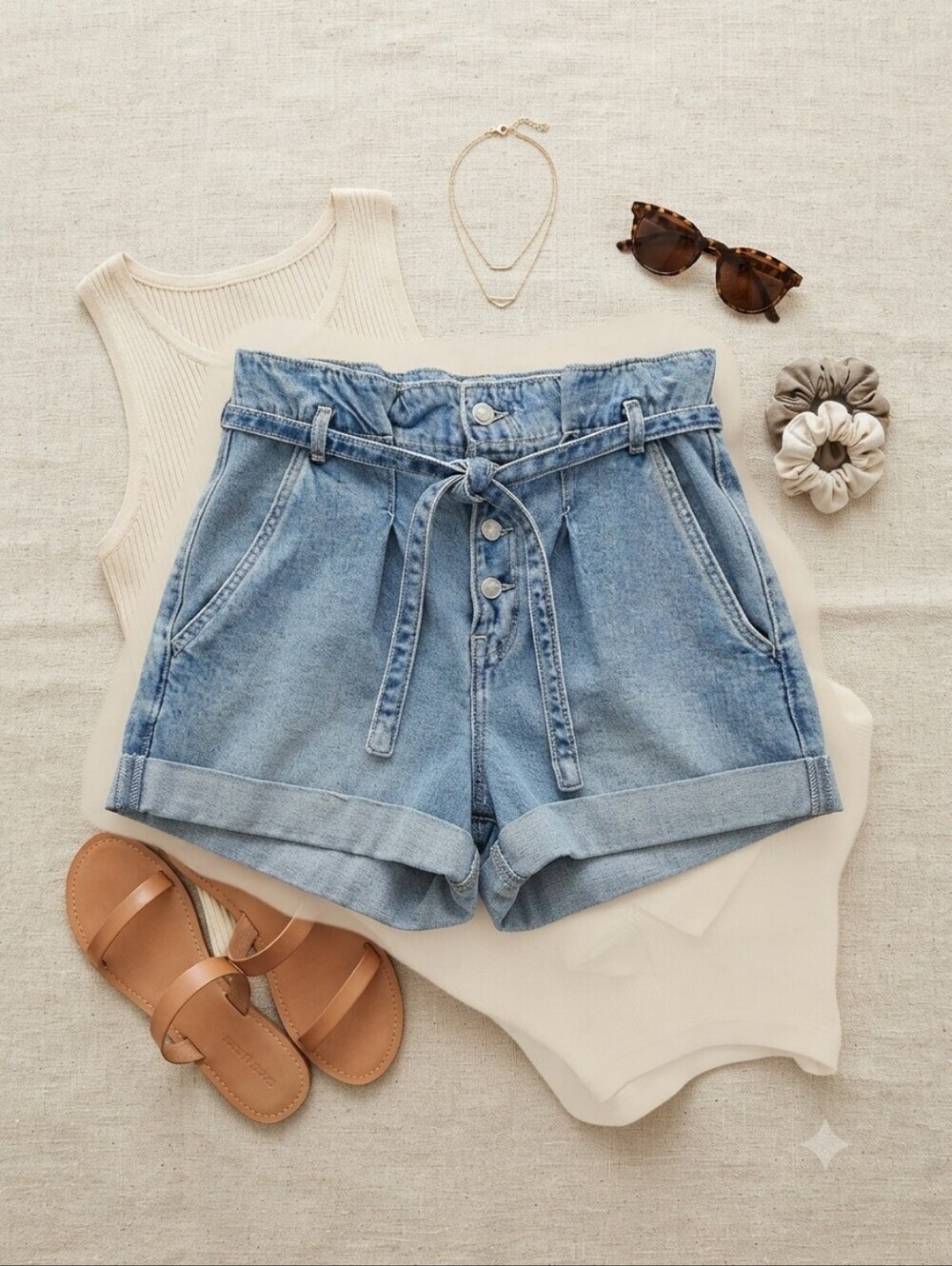 Hollister Curvy Ultra High Rise Mom Short